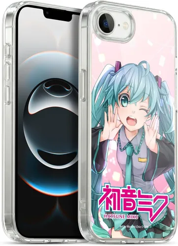 Miniatura 214 de Head Case Designs Licencia Oficial Hatsune Miku Gráficos Lindos Carcasa de Gel [Protección de Grado Militar] Compatible con Apple iPhone 7