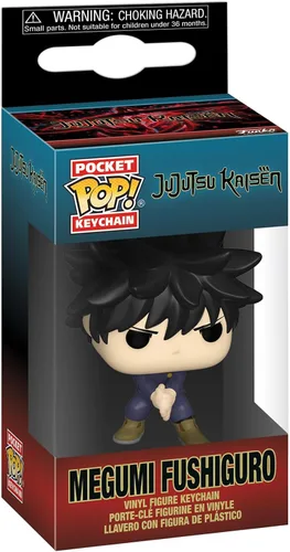 Miniatura 2 de Funko Pop! Llavero: JJK - Megumi Fushiguro - Llavero novedoso de Jujutsu Kaisen - Mini figura coleccionable - Relleno de calcetines - Idea de regalo