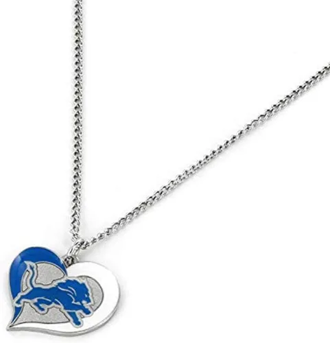 Miniatura 7 de Collar con colgante de corazón en espiral de la NFL - Joyería de regalo para mamá, esposa, hermana, hija, mejor amiga - Regalo ideal