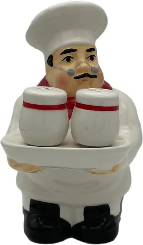 Miniatura 11 de ACK Viva Collection - Juego de sal y pimienta de cerámica pintada a mano con lunares rojos, recargable, 3-1/2 pulgadas de alto, decoración de cocina