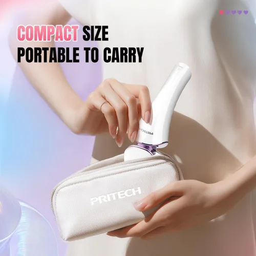 Miniatura 7 de PRITECH Maquinilla de afeitar eléctrica para mujer, afeitadora recargable para mujer, afeitadora portátil para piernas, brazos, axilas, bikini