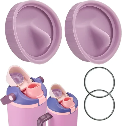 Miniatura 14 de Juego de tapones de silicona a prueba de fugas y anillos de junta para Owala FreeSip Sway de 30 onzas y 40 onzas, 40 onzas, silicona de grado