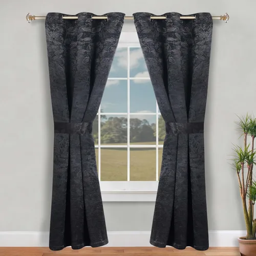 Miniatura 8 de SUPERIOR Cortinas Opacas, Oscurecimiento de Habitación Acento de Ventana para Dormitorio, Bloqueo del Sol, Térmicas, Cortinas Bohemias Modernas, Gris