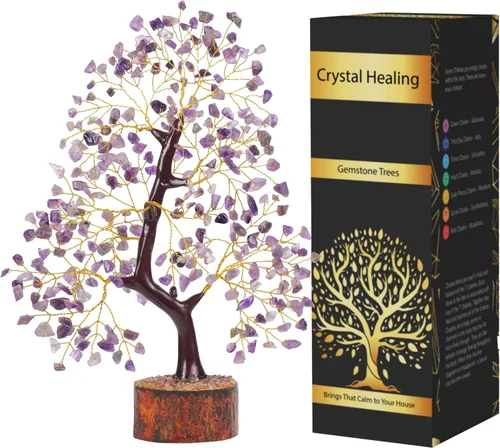 Miniatura 13 de Árbol de 7 Chakras, Cristales y Piedras Curativas, Árbol de la Vida de Chakra Árbol de Cristal para Energía Positiva, Regalos de Cumpleaños