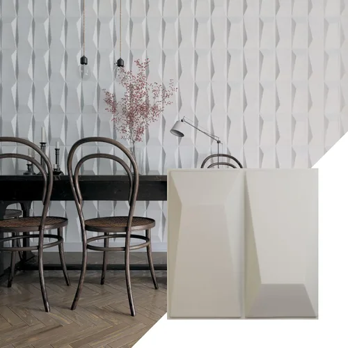 Miniatura 10 de Ekena Millwork WP12X12LOWH 11 7/8 pulgadas de ancho x 11 7/8 pulgadas de alto Locke EnduraWall Decorativo 3D Panel de pared cubre 0.98 pies cuadrados
