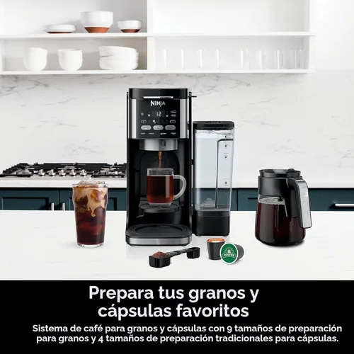 Miniatura 2 de Ninja Cafetera de goteo Máquina de café DualBrew Pro caliente y helada Uso con cápsulas de café K-Cup 3 estilos de preparación