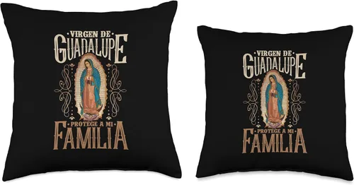 Miniatura 3 de Our Lady of Guadalupe. Emperatriz de América Virgen de Guadalupe Protege a mi Familia, 16 x 16 pulgadas, multicolor