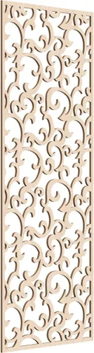 Miniatura 131 de Wheatland Paneles de pared decorativos de madera con calado, 9 3/8 pulgadas de ancho x 24 3/8 pulgadas de alto x 1/4 de alto, nogal