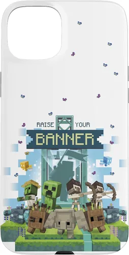 Miniatura 9 de Minecraft Legends Raise Your Banner Mobs Group Shot - Carcasa para iPhone 17