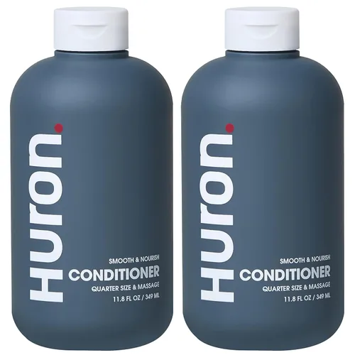 Huron Acondicionador para hombres y mujeres, acondicionador fortalecedor con aroma cítrico + enebro + verde y tratamiento hidratante para el