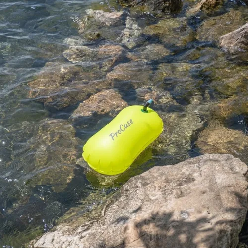 Miniatura 5 de ProCase Flotador de boya de natación, flotador de seguridad de burbujas de natación con cinturón ajustable para nadadores de aguas abiertas
