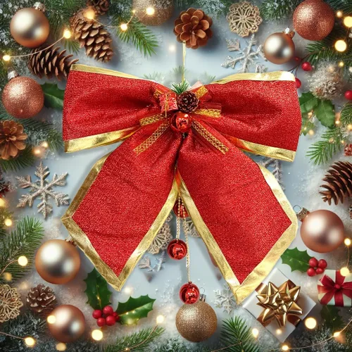 Miniatura 5 de Allgala Arcos decorativos de Navidad para guirnalda de corona, árbol de Navidad (14 pulgadas, grande, 1 paquete)-XBW93042