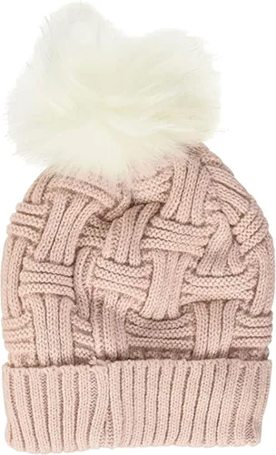 Miniatura 2 de Britt's Knits Sombrero de punto forrado de felpa con pompón para mujer