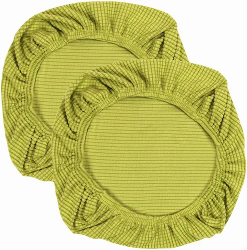Miniatura 33 de Yikko - Fundas elásticas de jacquard con licra suave, con textura de grano de maíz, para sillas, aptas para oficina, comedor, bar, fundas