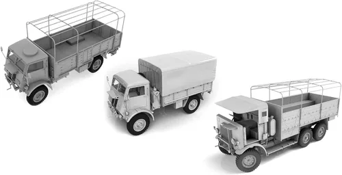 Miniatura 3 de ICM DS3511 - Kit de Modelo de Vehículo Militar de Plástico WWII Camiones Británicos - Escala 1:35