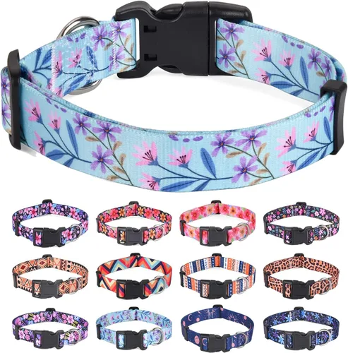 Miniatura 10 de Collar para Perros para Perros Pequeños y Gatos, Collar Suave y Cómodo para Mascotas para Perros Pequeños, Medianos y Grandes, Patrón Geométrico