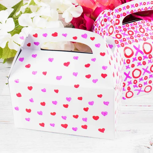 Miniatura 4 de Super Z Outlet Cajas de cartón de papel de regalo de color blanco con asas, bolsas de dulces para artes y manualidades, picnic, recuerdos de fiesta
