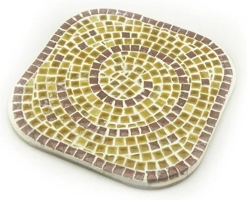 Miniatura 8 de Kit de manualidades de posavasos de mosaico, da vida a tu creatividad 2 piezas Rainbow Mix 3.9 in