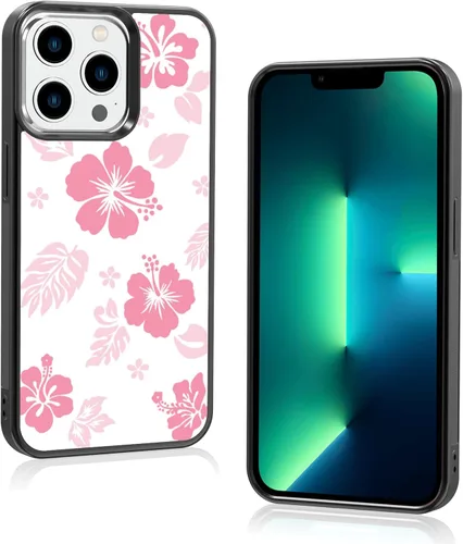 Miniatura 31 de Funda para iPhone 8 Plus y iPhone 7 Plus, linda funda Kawaii azul hibisco hawaiano floral estética floral para niñas preppy mujeres