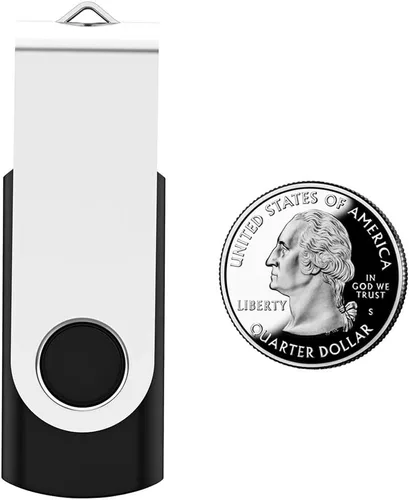 Miniatura 2 de Unidad Flash USB 128GB Paquete de 2, Maspen Unidades Flash USB 2.0 Memoria USB de Alta Velocidad Unidades Zip (Negro, 128 GB)