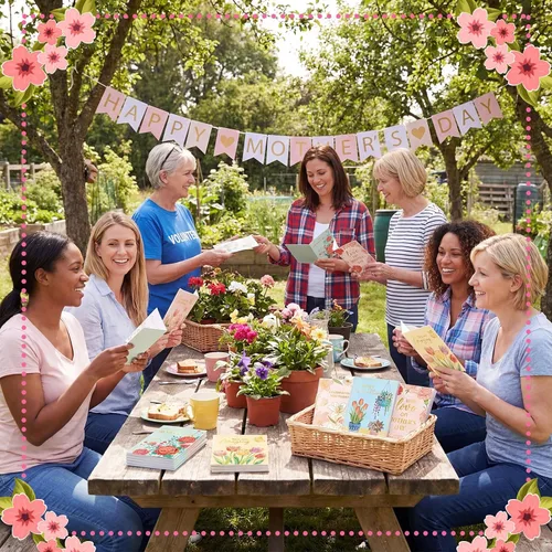 Miniatura 5 de Crtiin Juego de 240 tarjetas para el Día de la Madre a granel 2026 tarjetas de felicitación florales para madre con sobres rosados, 6 diseños