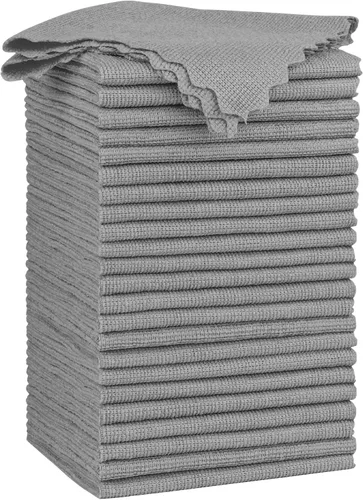 Miniatura 18 de Orighty Paño de limpieza de microfibra a granel, paquete de 50 toallas de tienda, trapos de limpieza reutilizables, toallas de microfibra sin pelusa