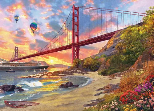 Miniatura 2 de EuroGraphics Baker Beach, California por Dominic Davison - Rompecabezas (1000 piezas)