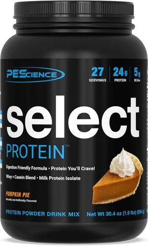 Miniatura 37 de PEScience Select Protein Powder, mezcla de suero y caseína, proteína limpia en polvo para mujeres y hombres, baja en calorías, baja