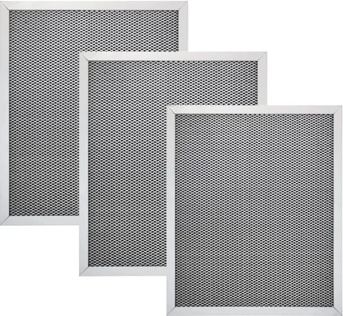 Miniatura 8 de HR 97007696 Huare - Filtro de campana extractora 2 en 1 de 8.75 x 10.5 pulgadas, malla de aluminio con filtro de campana extractora de carbón