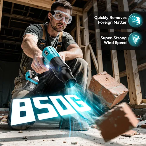Miniatura 4 de Soplador de hojas de 800,000 RPM compatible con Makita18V: soplador de polvo inalámbrico Ecarke Turbo Jet Soplador eléctrico de mano alimentado