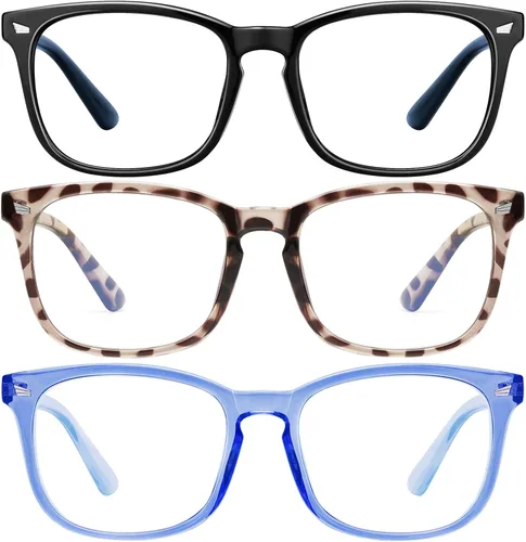Miniatura 34 de hunsquer Gafas de luz azul para mujer/hombre, gafas de luz azul para computadora negro (806803blacktoucha)