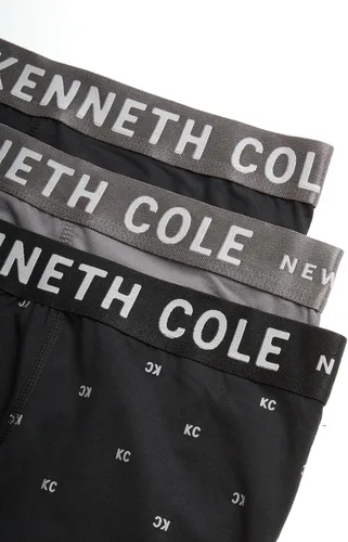Miniatura 4 de Kenneth Cole Ropa interior para hombre Calzoncillos tipo bóxer de microfibra con bolsa Paquete de 3 calzoncillos tipo bóxer de rendimiento