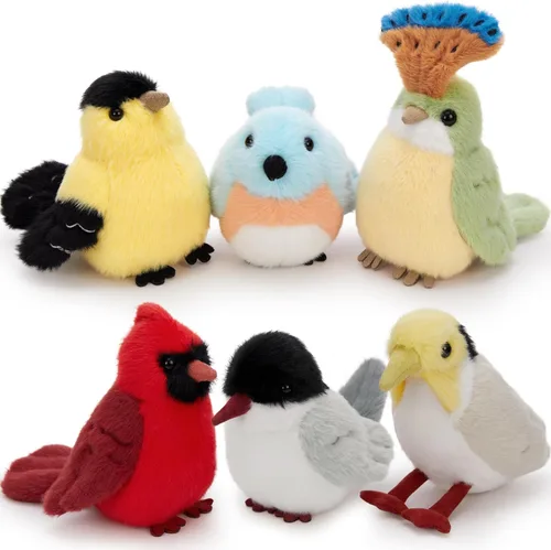 Miniatura 20 de Muiteiur Juego de animales marinos suaves de felpa con casa de conchas marinas de felpa, incluye tortuga de peluche, langosta, cangrejo, delfín, pez