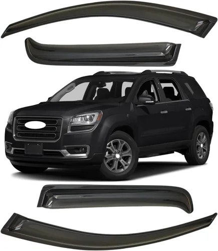 Miniatura 194 de Viseras para ventanas para Mazda 3 Sedán 4 puertas 2004 2005 2006 2007 2008 2009 estilo JDM Mugen, deflector de viento, protector solar y de lluvia