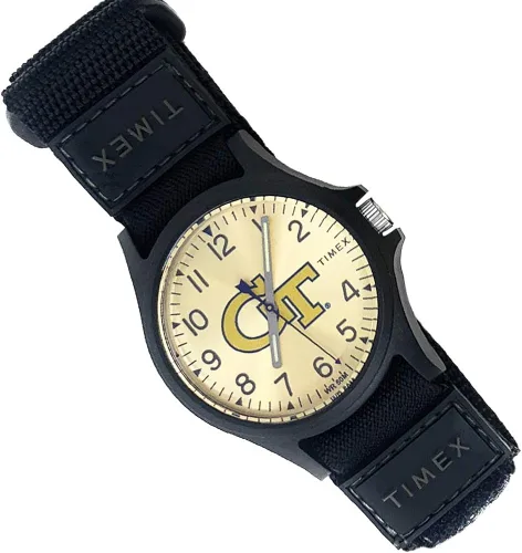 Miniatura 4 de Timex Reloj unisex Collegiate Recruit de 1.496 pulgadas, Michigan Wolverines con correa de tela negra, Negro