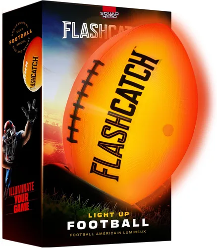 FlashCatch Fútbol iluminado – Bola que brilla en la oscuridad – NO 6 – Regalos de cumpleaños para deportes al aire libre para niños de 8 a 15 años