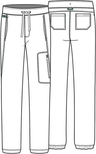 Miniatura 6 de Workwear Revolution WW012 - Pantalón médico para hombre, tiro natural, pantalón deportivo