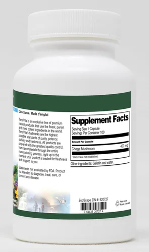 Miniatura 2 de Seta Chaga - 450 mg (100 Cápsulas, ZIN: 520727)