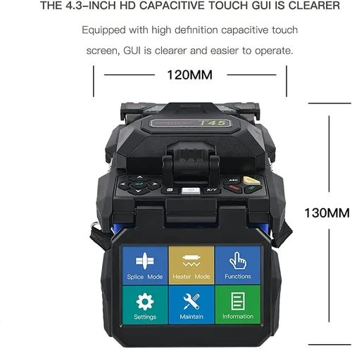 Miniatura 2 de ORIENTEK T44 Fusion Splicer fusionadora fibra óptica soudeuse fibra óptica FTTH Máquina empalmadora óptica + VFL FEDEX/UPS/DHL