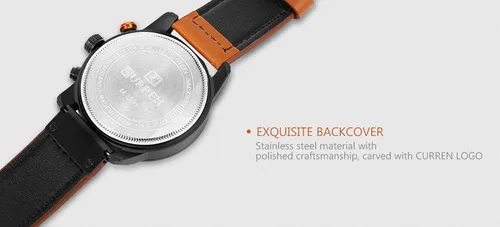 Miniatura 8 de FANMIS Reloj deportivo de cuarzo analógico militar para hombre, cronógrafo, clásico, casual, vestido de negocios, impermeable, reloj de pulsera