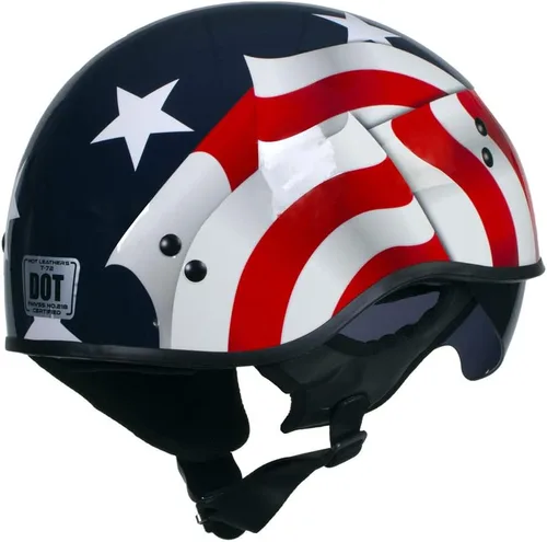 Miniatura 6 de Hot Leathers T72 'Blue Flag' Advanced DOT - Casco de motocicleta para hombres y mujeres con visera desplegable