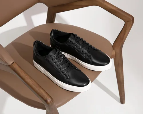 Miniatura 6 de Jousen Zapatos deportivos de moda para hombre, de cuero pulido, zapatos casuales de negocios con estilo retro para hombre