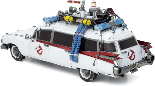 Miniatura 5 de Metal Earth Fascinations Premium Series Ecto-1 Ghostbusters 3D Kit de modelo de metal