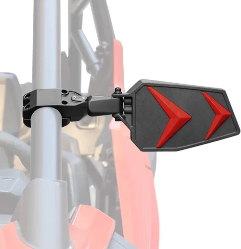 Miniatura 7 de KEMIMOTO UTV - Espejos laterales color negro, azul, rojo y naranja, compatible con Polaris RZR Talon Can Am Rearview funciona con jaula antivuelco