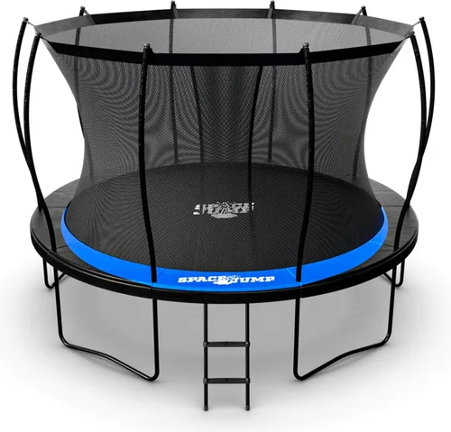 Miniatura 14 de SpaceJump Lunar Trampoline, Outdoor 8 FT, 10 FT, 12 FT, 14 FT, 16 FT Round Bouncer with Safety Net, Optional Accessories, Black