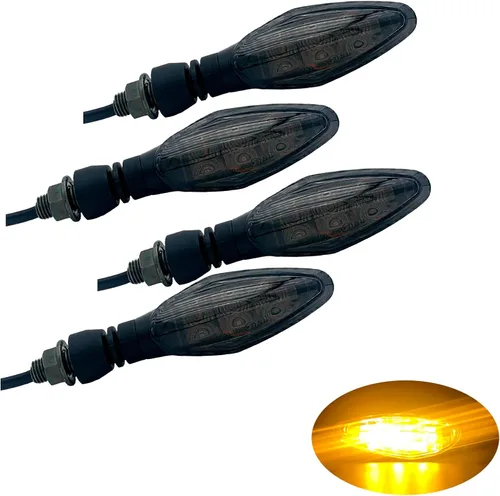 Miniatura 14 de Luz de señal de giro LED E-MARK Vehículo Inspección 2 unids set moto universal alto brillo DC12V