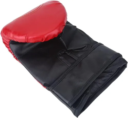 Miniatura 5 de Guantes de boxeo, 1 par/set de guantes de boxeo de pulgar abierto para adultos, guantes de piel sintética, guantes de ejercicio para kickboxing