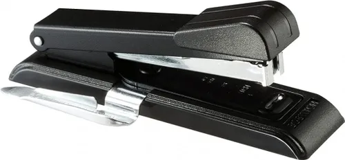 Bostitch Office B8 PowerCrown - Engrapadora de viaje y escritorio, capacidad de 30 hojas, metal duradero, color negro.