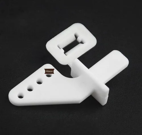 Miniatura 4 de 12 tapones de enlace de varilla de empuje ajustables de 0.069 pulgadas + 12 cuernos de control de nailon de 0.078 x 0.394 pulgadas + 12 piezas