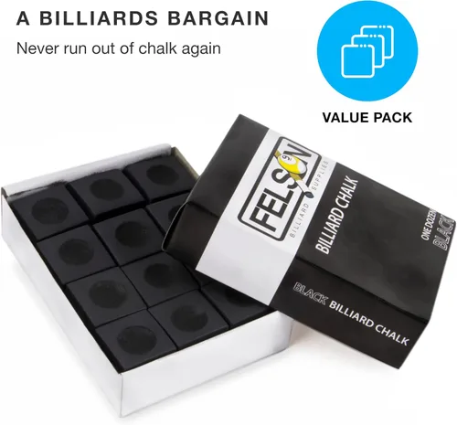 Miniatura 2 de Felson - Cubos de tiza para billar Accesorios de mesa de billar Tiza para taco de piscina y caja de almacenamiento